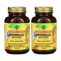 [1+1] Solgar 솔가 보스웰리아 레진 추출물 60정 베지캡슐 Boswellia Resin Extract 솔땡 고약사 약들약 2개