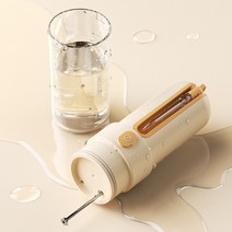 전기 치실 자동 구강세정기 휴대용 이빨 코 세정기 가정용 치열 음파 청소 음식물 찌꺼기, A.옐로우