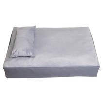 까씨네 강아지 방석 베개 세트 쿠션, 방석베개S 그레이