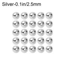 한국관리기 미니관리 콤바인새로운 25pcs Slotted 텅스텐 합금 비즈 좋은 디자인 플라이 요정 머리 공 2/2., 06 Silver-2.5mm