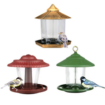 새모이통 야생 참새 비둘기 조류 먹이주기 정원 버드 피더 피딩, 원통형