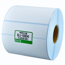북원라벨 유포지 100X80mm 지관40mm 롤라벨 유포라벨 BLU-1008040