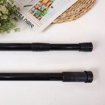 [메종텍스타일] 22mm 다용도 이중 압축봉 블랙 8번(140-260cm)