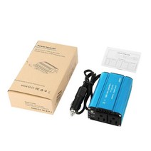 차량용인버터 400w 자동차 전원 dc 12v 110v ac 이중 USB 포트 변환기, 빨간색
