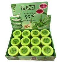 알로에 로션 부드러운 바디 저자극 12 개몫 99 알로에 베라 수딩 젤 립 밤 15g, 상자를 가진 12pcs