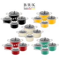 독일 BRK 신혼냄비세트 스마트매직 예쁜 5컬러 냄비, 그린