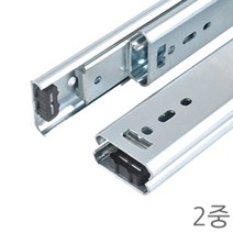 명가철물 이중레일 35폭 서랍 가구 고하중레일 슬라이딩 볼레일 광폭, 이중레일35폭 350mm