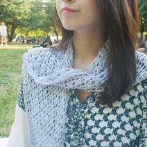 (NEW) 독일 명품 MADEIRA 노라(NORA) 삼각숄&머플러 패키지, 325.그린