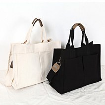 빅 에코 크로스 토트백 여자 대학생 여대생 가방 스퀘어 아이패드 가벼운 천 면 큰가방