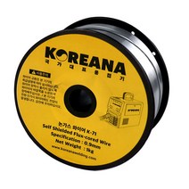 코리아나 K-71 철 스틸용 논가스 와이어 0.9mm 1kg MIG100D용, 1개