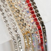 큐빅 네일체인 10종 진주체인 줄란 스톤체인 (약25cm), 큐빅 네일체인 I타입