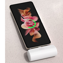 충전선없는 아이폰충전기 5000mAh 보조배터리 도킹형 간편휴대 아이폰SE3 아이폰SE2 아이폰8 아이폰7, 선택2번 아이폰8핀 - 화이트