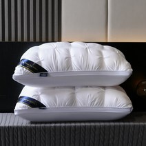 1+1 힐튼 5성급 호텔 베개 항균 항진드기 꺼짐없는 수면용 2개 묶음 3종 높이 배게, 화이트(1+1)1300g