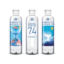 미네랄메이킹7.4 천연 알칼리수 미네랄워터 500ml FDA인증, 고래, 5박스 - 100병, 100개