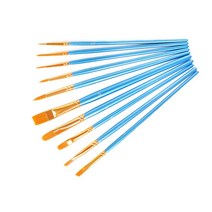 아크릴물감 대용량 데코 푸어링 아트 아티스트 페인트 브러시 세트 고 나일론 헤어 우드 블랙 핸들 수채화 오일 페인팅, 12L