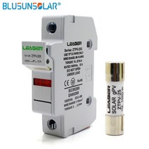 PV 솔라 10a 12a 15a 20a 30a 퓨즈 1000V DC 퓨저 가능 10x38 gPV 솔라 시스템 보호용 LED 퓨즈 홀더 포함, 01 25A