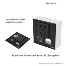 검은색 D자형 다기능 데이터 모듈 커넥터 86 패널 정보 박스 패널 HDMI HD 케이블 VGA DB9 직렬 포트 XLR 어댑터, A86-2D-DY-B