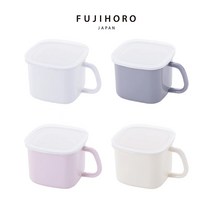일본 후지호로 법랑 손잡이 사각용기 보존용기 밀폐용기 1.5L 4컬러 N-KP, 라이트그레이, 1개