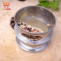 채반 콜렌더 주방여과기 주방집개10cm 중국 전통 의학 체 304 스테인레스 스틸 메쉬 여과 샘플 분리 밀가루