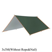 캠핑 타프쉘 쉘터 텐트 원터치 차량용 스크린 타프 4 3 3 3 천막 방수 방수포 그늘 초경량 방습 정원 천막 캐노피 양산 야외 레인 플라이, 3x3m 못 로프 없음