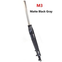 자전거 포크 충격 흡수 Mosso 포크 M5L M6 M3 MTB 자전거 26 27.5 29er 도로 v 브레이크 프론트 콘 광택 매, 18 M3 Matte Black-Gray