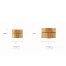 5ML 빈 액체 메이크업 아이 크림 에센스 마스크 용기 샘플 대나무 베이스 파운데이션 에멀젼 항아리 여행용, 한개옵션1, 01 5g