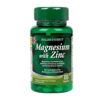 Holland & Barrett 홀랜드 앤 바렛 마그네슘 위드 아연 Magnesium with Zinc 100정, 1세트