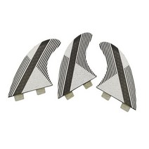 서핑보드 UPSURF FCS 서핑 보드 핀 S/M/L/M UK2.1/UK2.1/S GL/M GL 허니 콤 유리 섬유 더블 Tab3/4/5 Pcs Per Set, [08] White stripes M