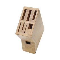 대나무 칼꽂이-싱크대 칼블럭 스탠드형 우드 주방용품, 8구