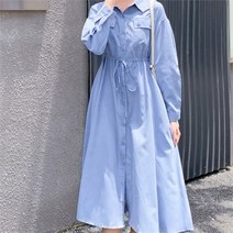 리더스 리더스 데일리 출퇴근룩 셔츠 카라 긴팔 원피스 (9702758)