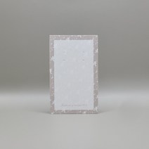 플라워 반투명 악세사리택 100매, 베이지그레이