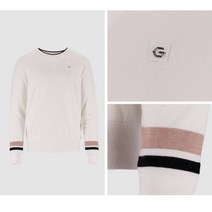 엘르골프 남성 라운드넥 스웨터.6I53301