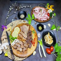 스페인 이베리코 프리미엄 세트 800g 목살 갈비살 항정살 토시살