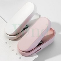 위랜드 1공 펀치 타공펀치 서류펀칭기, 핑크