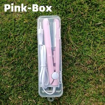 휴대용고데기 미니 슬림 헤어 고데기 3 in 1 Hair Iron 고품질 플랫 언 스트레이트 닝 핫 빗 전문 너 & 컬링 스타일링 도구, 핑크박스_에게