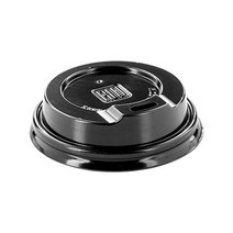 리플 월 디자인이 적용된 500CT 일회용 그레이 12-OZ 핫 음료 컵 소매 필요 없음 카페에 적합 친환경 재활용 종이 단열재 도매 테이크아웃 커피, 4 oz lid_Black