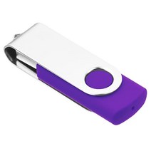 1GB USB 플래시 드라이브 1피스 EASTBULL USB 2.0 썸 드라이브 회전 USB 스틱 벌크 긱스틱 메모리 스틱 메탈 썸 드라이브 (블랙), Purple_1GB