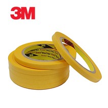 3M 내열마스킹테이프 244 20mm 24mm 30mm 40mm 48mm X 50M 자동차도장 3D프린터용 종이테이프, 24mmX50M
