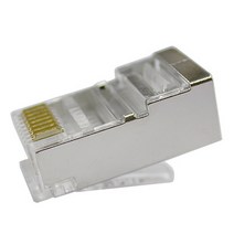 [강원전자] 플러그마스터 RJ-45 커넥터 CAT.5E STP P8-005E [투명/100개], 본상품선택