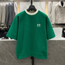 리버클래시 22S/S 그린 뒷면 레터링 오버핏 반팔 티셔츠 (LIS 41837)