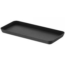 YAMAZAKI home Tower 어메니티 트레이 와이드 L 화이트 라지, Flat, Flat, Black