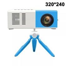 Salange J9Pro 미니 프로젝터 LED 홈 미디어 플레이어 오디오 휴대용 Pectors 480x360 픽셀 지원 1080P HDMI USB 비디오 비머, J9Blue add tripod_AU 플러그