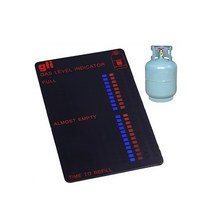 검전기 테스터기 프로판 부탄 LPG 연료 가스 탱크 레벨 표시기 마그네틱 게이지 캐러밴 병 온도 측정 스, 주황색