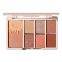 MIIEOIN 아이 섀도우 팔레트 SNS 하이 컬러 노 폐기 아이샤도파렛 화장품 7 색 데일리 지속 유니크 파우더 메이크업 트레이 (05 나라 시리얼), 02  마호가니