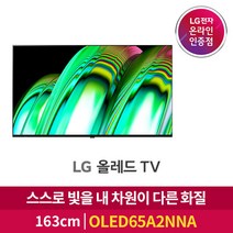 [LG][공식인증점] 올레드 HD TV 벽걸이형 OLED65A2NNA (163cm), 폐가전수거있음