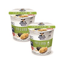 사무실 간식 과자 선물 세트 간편식 퀘이커 즉석 오트밀 컵 구운 김 50g 6개 X 2, 01. 퀘이커 즉석 오트밀 컵 구운