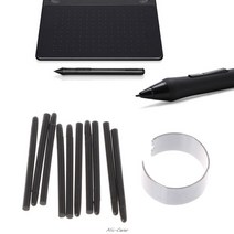 와콤 호환 터치펜 팁 펜심 펜촉 펠트심 10 pcs 그래픽 드로잉 패드 wacom 펜용, 없음
