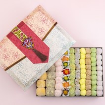 [떡집닷컴] 실크지함2단떡선물세트(금보자기) 4.7kg, 4.6kg, 1개, 1개