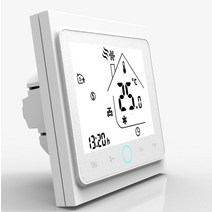 단일 속도/3 속도 2파이프 온도 조절기 컨트롤러 010V 비례 밸브/팬 냉각 열 RS485 24V/220V, [01] Fan 1Speed, [01] White, [01] 24V