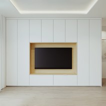 [커스텀월 시리즈] TV 거실장 월플렉스 2420~4320mm, 09.1600 TV 거실장 월플렉스 4020~4320